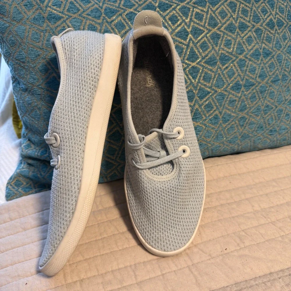 AllBirds‎ Tree Skippers Sneakers Tennis Shoes Boat Trackers Modern Light Blue 10